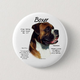 Natürlicher farbiger Boxer trifft die Rasse Button