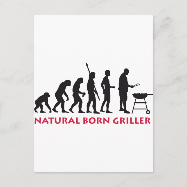 Natürlicher Geborener Griller 2c Postkarte (Vorderseite)