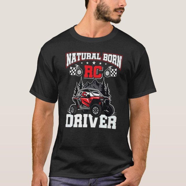 Natürlicher Geborener RC-Treiber Racer Remote Cont T-Shirt (Vorderseite)