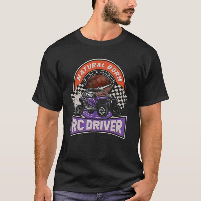 Natürlicher Geborener RC-Treiber Racer Remote Cont T-Shirt (Vorderseite)