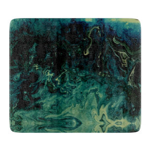 Natürlicher grüner Marmordekor-Stein Schneidebrett