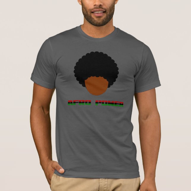 Natürlicher Haar-Stolz: Afro-Power-Shirt T-Shirt (Vorderseite)