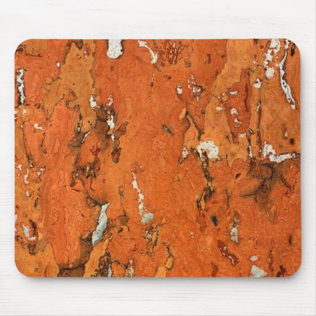 Natürlicher neutraler Kork-Look Mousepad (Vorne)