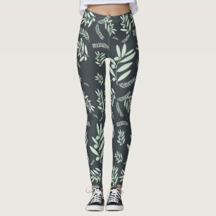 Natürlicher Olivenzweig Leggings