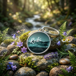 Natürlicher Reiki-Meister und Yoga-Meditationslehr Schlüsselanhänger