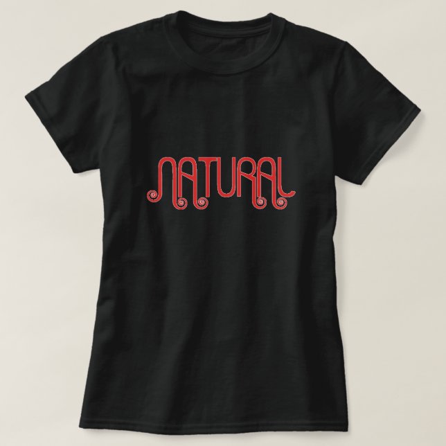 Natürlicher T - Shirt (Design vorne)
