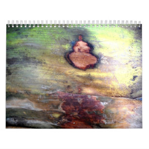 Natürliches abstraktes auf Barke Kalender