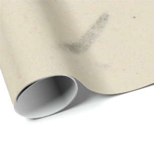 Natürliches Blumengras Grünes Elfenbein Beige Crea Geschenkpapier