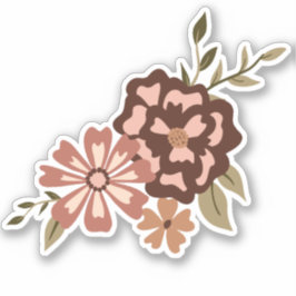 Natürliches Blumenmotiv Blühende Reben Aufkleber
