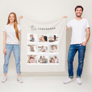 Natürliches botanisches Foto Fleecedecke