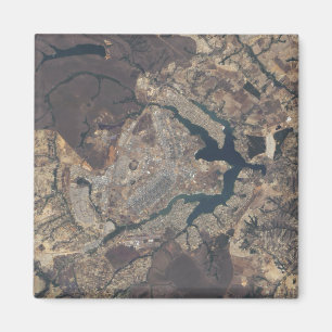 Natürliches Farbbild von BrasÃ, Â ½lia, Brasilien Magnet