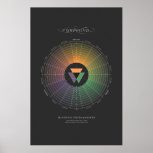 Natürliches Farbsystem - zusammengesetzt - dunkel Poster