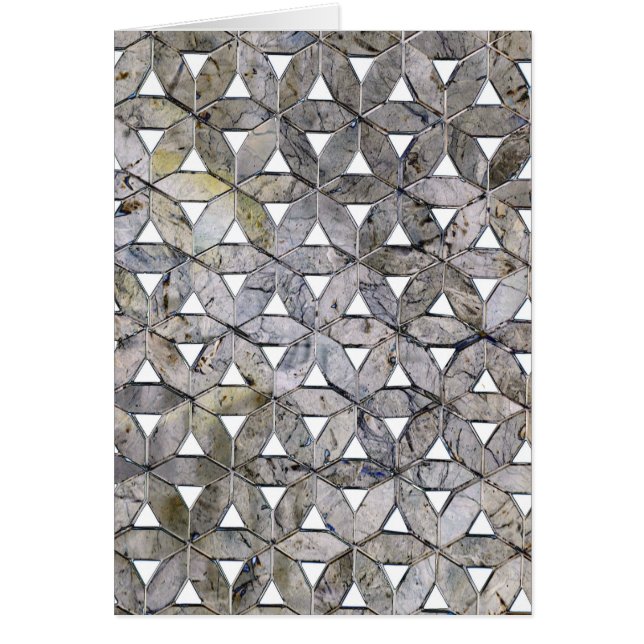 Natürliches graues Steinmosaik, Blume des Lebens (Vorne)