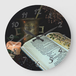 Natürliches Heilen Große Wanduhr