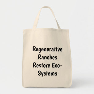 Natürliches Material "Regenerative Ranches Wieder Tragetasche