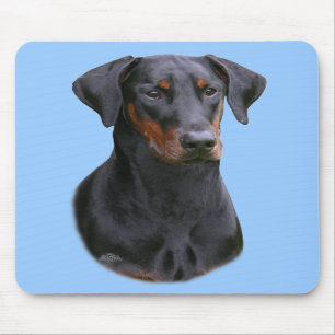 Natürliches mousepad Ohr Dobermann Pinscher