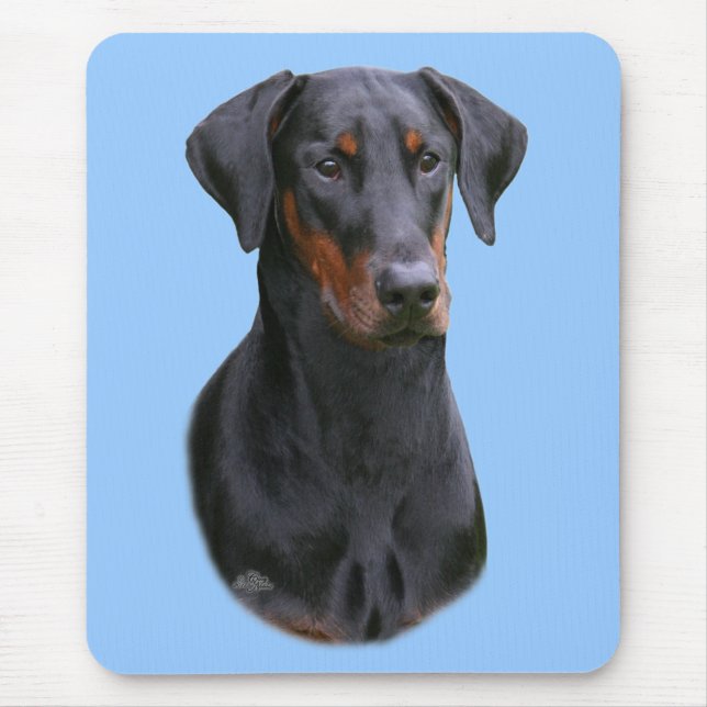 Natürliches mousepad Ohr Dobermann Pinscher (Vorne)