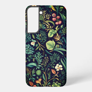 Natürliches Muster aus Blumen und Blättern  Samsung Galaxy Hülle
