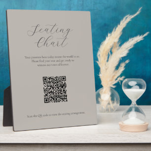 Natürliches Seekartenzeichen mit QR-Code-Plaque Fotoplatte