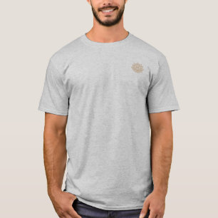 Natürliches Spitzen-Lotus-Emblem Blossom Basics T-Shirt