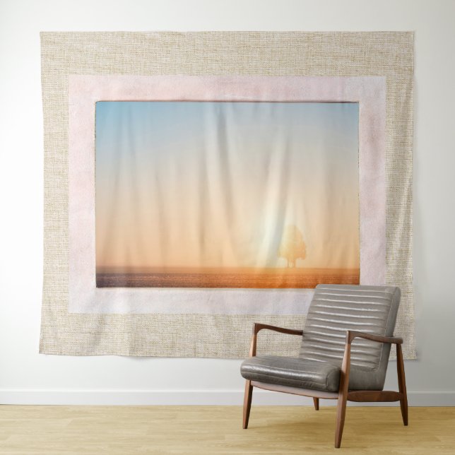 Natürliches Texturfenster mit Ansicht Wandteppich (Beispiel (Horizontal))