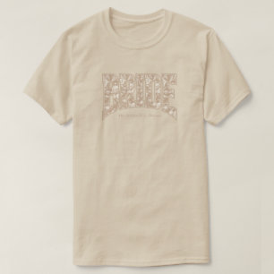 Natürliches Toile BRIDE Verlobungsdusche Junggesel T-Shirt