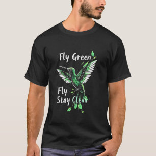 Naturliebhaber Earth Day Fliegen Grün Kolibri Klim T-Shirt