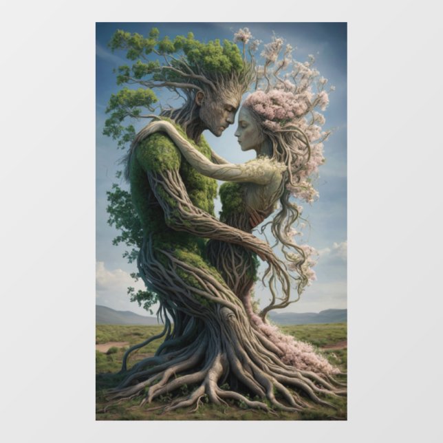 Naturliebhaber Fensteraufkleber (Blatt)