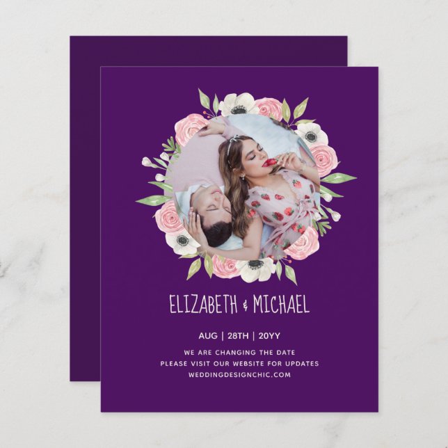 Naturliebhaber Hochzeit Foral Greenerie Rustic Boh (Vorne/Hinten)