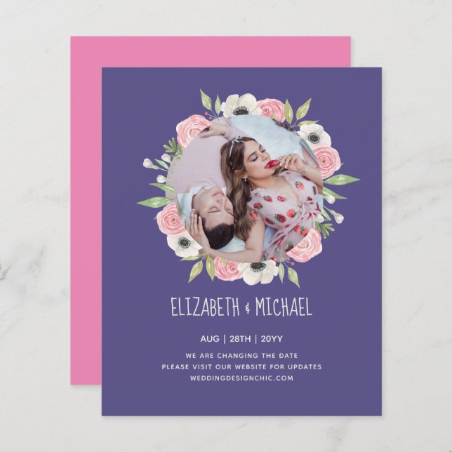 Naturliebhaber Hochzeit Foral Greenerie Rustic Boh (Vorne/Hinten)