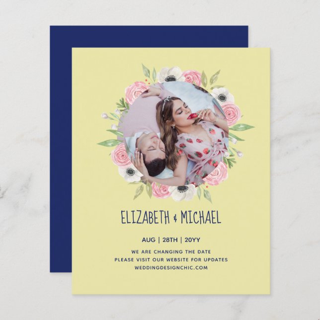 Naturliebhaber Hochzeit Foral Greenerie Rustic Boh (Vorne/Hinten)