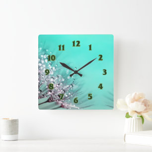 Naturliebhaber Quadratische Wanduhr