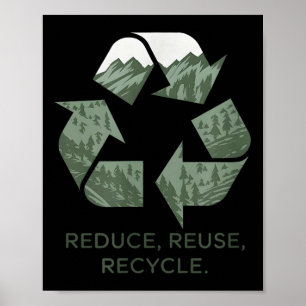 Naturliebhaber Tag der Erde Reduzieren Wiederverwe Poster