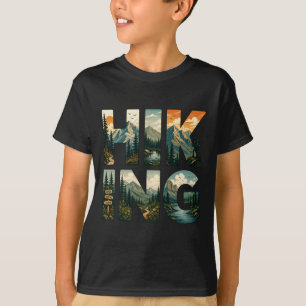 Naturliebhaber Wandern Design Berg Abenteuer T-Shirt