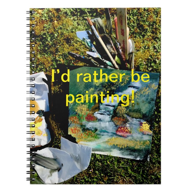 Naturmalerei im Hinterhof Notizblock (Vorderseite)