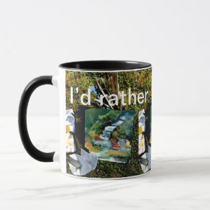 Naturmalerei im Hinterhof Tasse