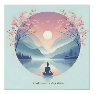 Naturmeditation Kunst Poster