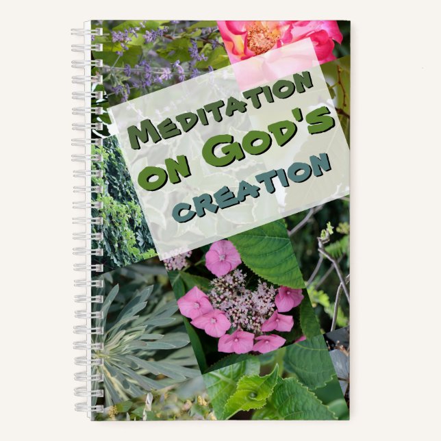 Naturmeditationsbuch Notizbuch (Vorderseite)