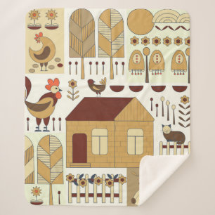 Naturmuster, Grundgerüst, Gartenarbeit. Zaun Sherpadecke