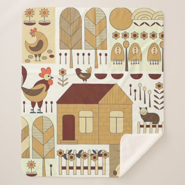 Naturmuster, Grundgerüst, Gartenarbeit. Zaun Sherpadecke (Vorderseite)