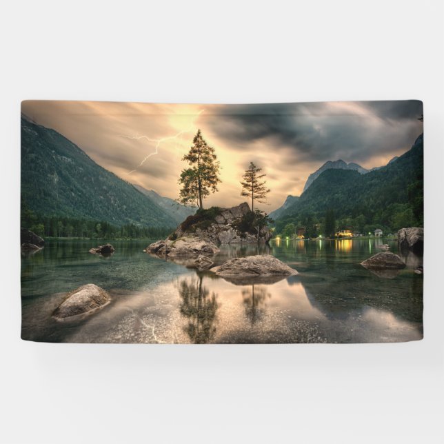 Naturreisen - Wassergebirge Landschaft Banner (Horizontal)
