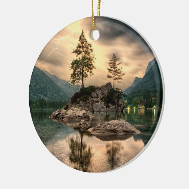 Naturreisen - Wassergebirge Landschaft Keramik Ornament (Links)