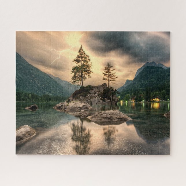 Naturreisen - Wassergebirge Landschaft Puzzle (Horizontal)