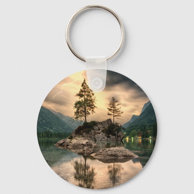 Naturreisen - Wassergebirge Landschaft Schlüsselanhänger (Vorderseite)