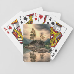 Naturreisen - Wassergebirge Landschaft Spielkarten