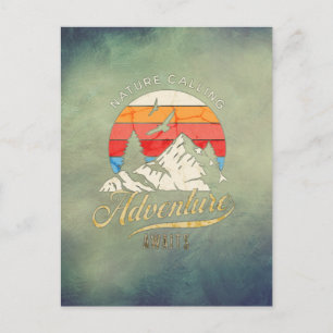 Naturrufung Erlebnis Berge erwartet Postkarte