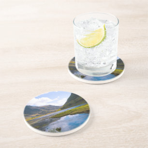 Naturschaum, Berg Getränkeuntersetzer