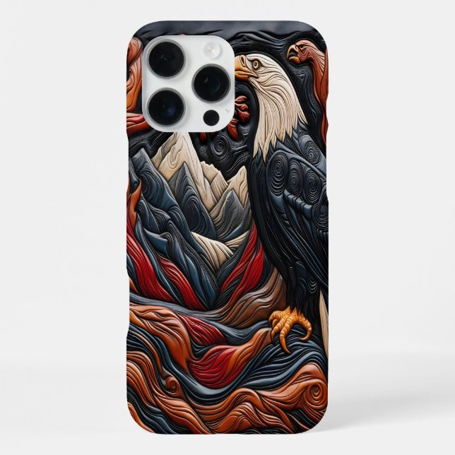 Naturschöne Adler-Design iPhone Hülle (Rückseite)