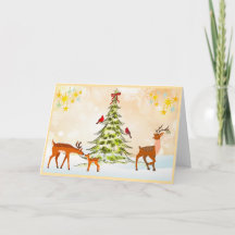 Naturschönes Feiertagsgrußkarte