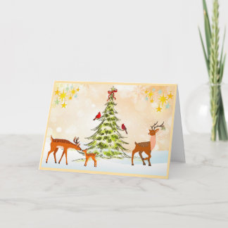 Naturschönes Feiertagsgrußkarte Feiertagskarte